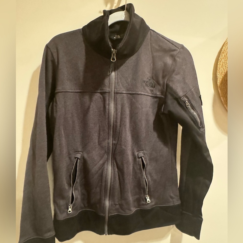 North face fleece zip up, M, Grey & black